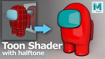 How to make Toon Shader with Dotted Halftone, by using aiToon in Arnold Renderer, Maya - Part 4