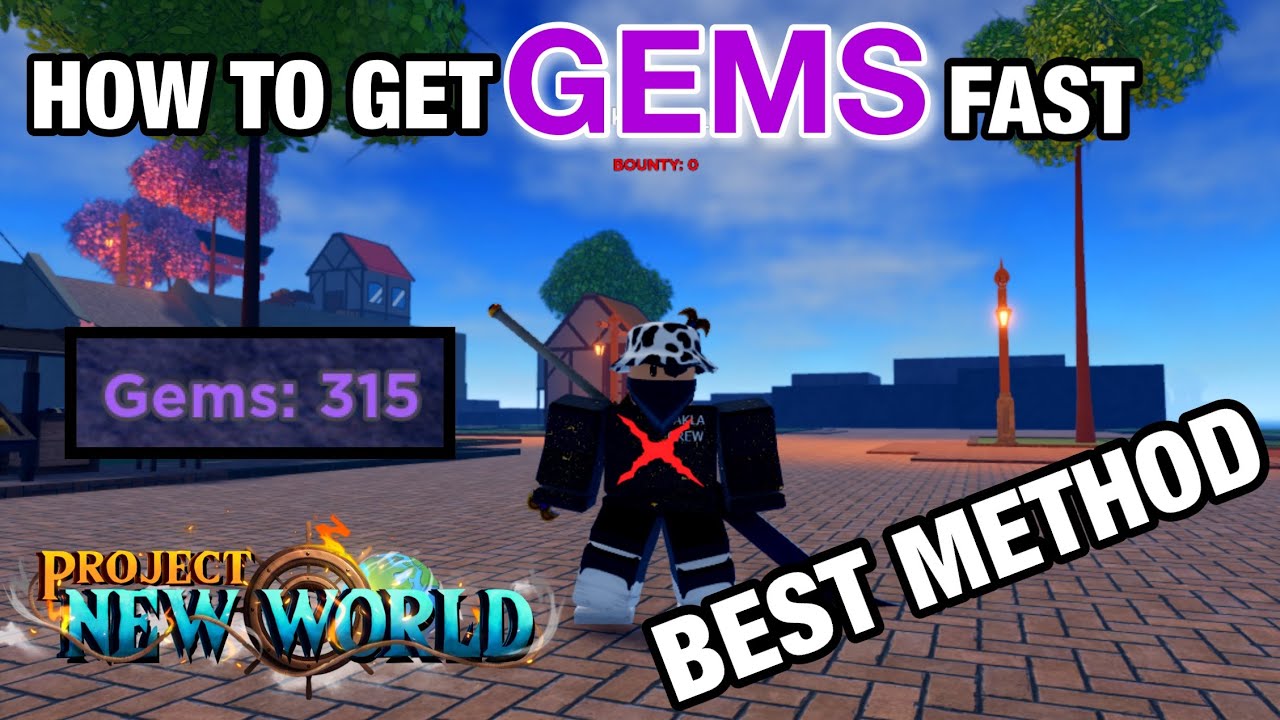 HOW TO/BEST WAYS TO GET GEMS! PROJECT NEW WORLD 