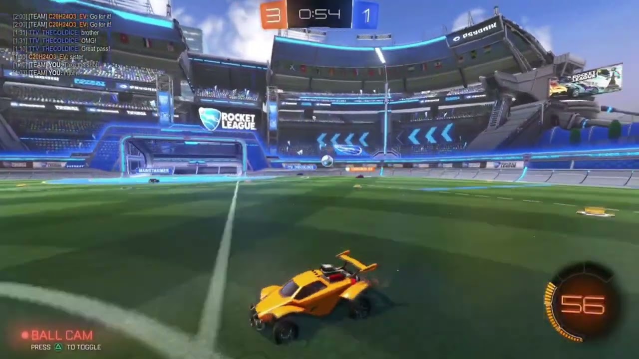 Plat 3 div 3 2v2 game play rocket league 