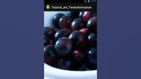 Android 課程 柯博文老師 範例 10-1 執行結果   tween animation 動畫效果