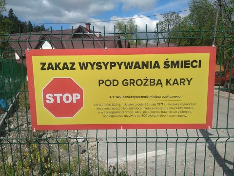 Łamanie zakazu porzucania odpadów w PSZOK Brenna