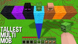 How to spawn a TALLEST MULTI MOB in Minecraft ! GIANT VILLAGER AND ZOMBIE AND ENDERMAN !