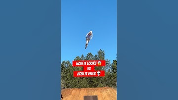 Dirt bike rider attempts 190° backwards whip!! 💀