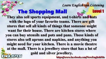 The Shopping Mall Learn English via Listening Level 1 Unit 32