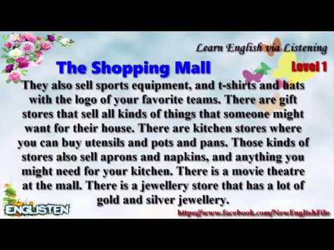 Learn English Via Listening Level 1 Unit 32 The Shopping Mall
