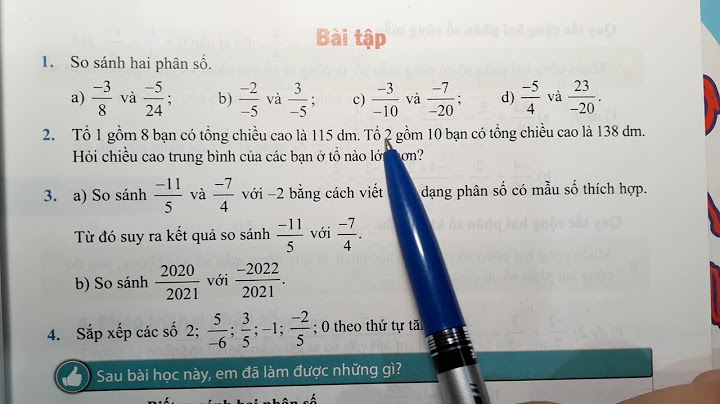 Giải bài tập so sánh phân số lớp 6 năm 2024