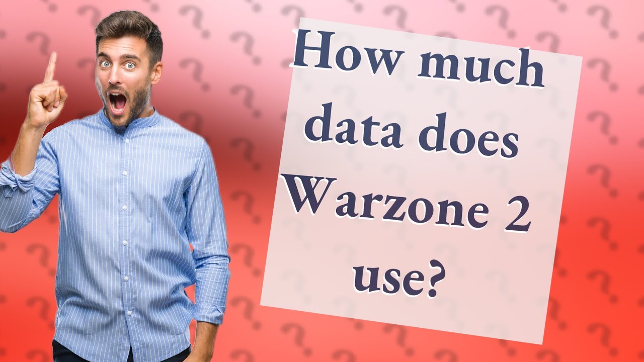 How much data does Call of Duty: Warzone use?