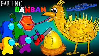 어몽어스 VS Garten of Banban Golden | PEANUT AMONG US FUNNY ANIMATION