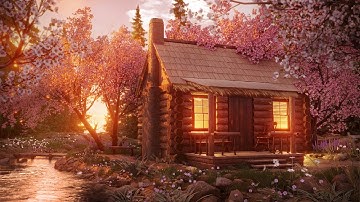 Spring Day Ambience - Bird Life & Creek Sounds for Sleep, Relax, Focus or Meditation