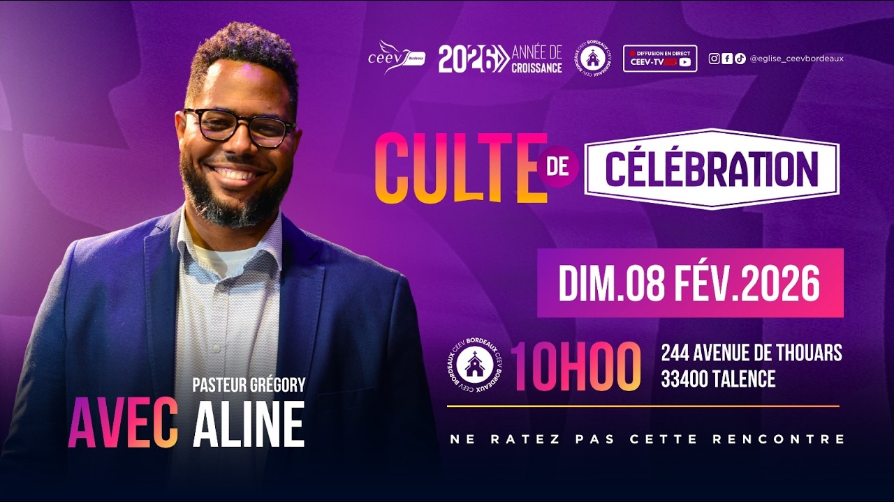 Culte de célébration I Pasteur Grégory ALINE