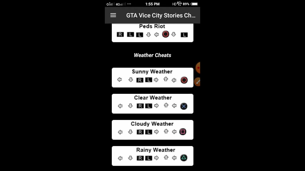 GTA Vice City Stories Cheats 