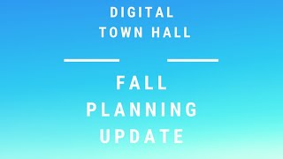 Parent and Student Update on Springfield School District's Fall Planning Process