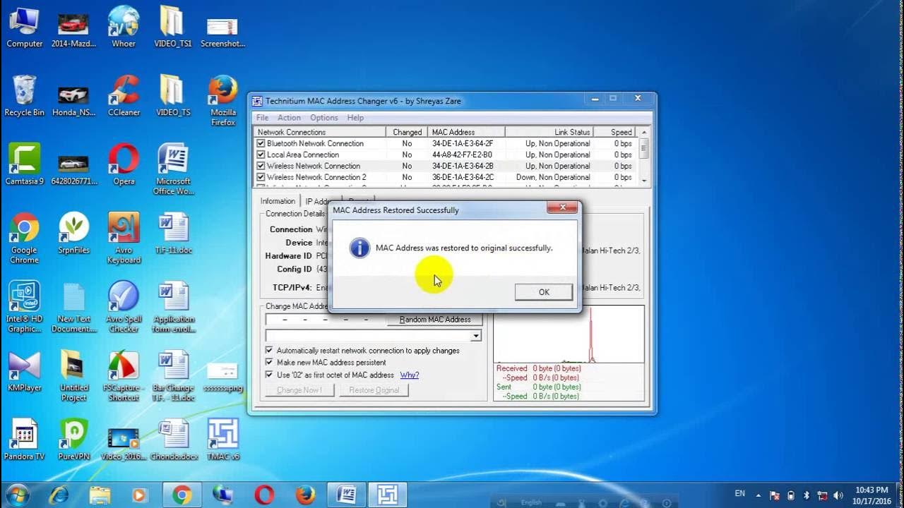 how to change mac adress HOW TO CHANGE MAC ADDRESS IN WINDOWS 7,8,10