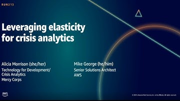 AWS Summit DC 2021: Leverage elasticity for crisis analytics