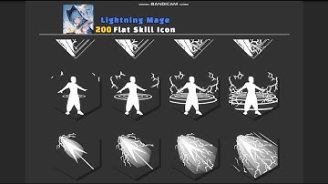 LightningMageFlatSkillIcon/Unreal Engine Marketplace/Unity Asset Store/game asset