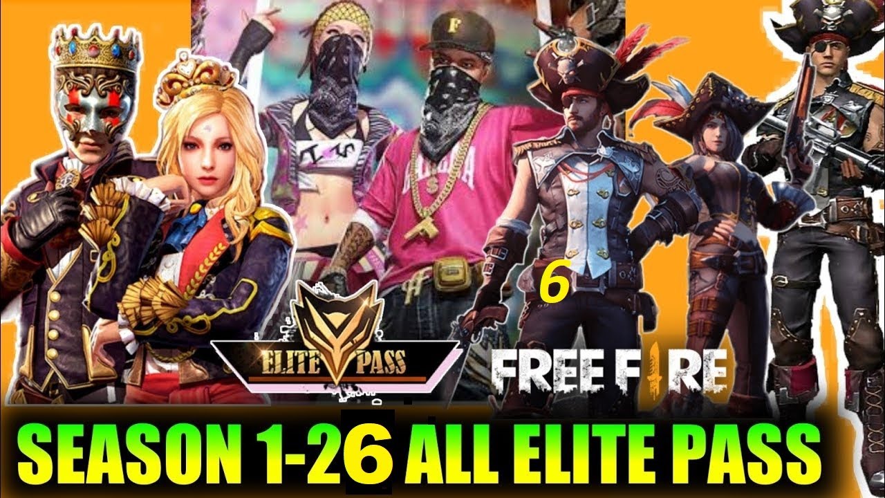 FREE FIRE ELITE PASS SEASON 1 TO 25 AND ALL TRAILERS ...