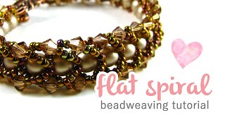 Flat Spiral Bracelet Tutorial | Easy Bead Weaving