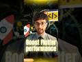 Your Flutter app feeling a... slow? Here are 3 easy ways to fix that #shorts #ytshorts #flutter