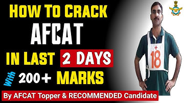 How To Crack AFCAT Exam In Last 2 Days With 200 + Marks Easily | Education Circuit