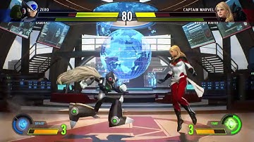 MARVEL VS. CAPCOM: INFINITE - Gamora & Zero VS Captain Marvel & Monster Hunter