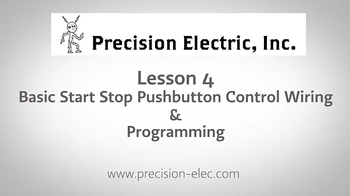 Lenze SMV Training Lesson 4: Basic Start Stop Pushbutton Control Wiring & Programming - VFDs