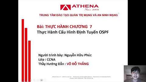 THỰC HÀNH 7: Thực Hành Cấu Hình Định Tuyến OSPF