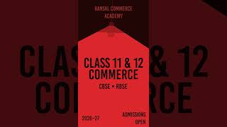 Start Your Commerce Journey Today 📚 | Admissions Open 2026–27 | Commerix| #Shorts