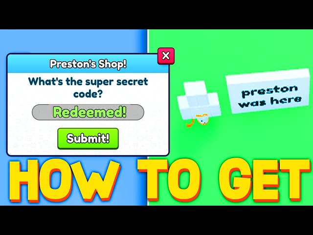 How To REDEEM ALL SECRET PRESTONS SHOP CODES In Roblox Pet Simulator 99! 