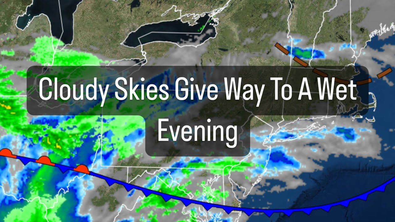 Cloudy Skies Give Way To A Wet Evening - YouTube