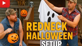 Redneck Halloween setup! 