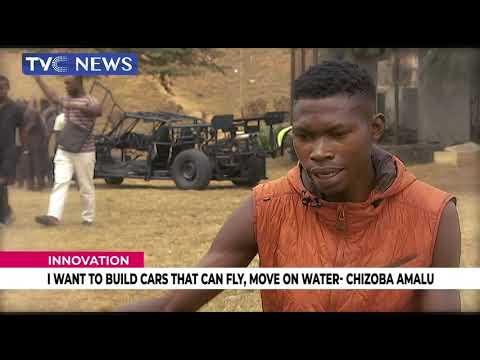 (VIDEO) 21-Year-Old Nigerian Who Created A Gravity-X Prototype Car