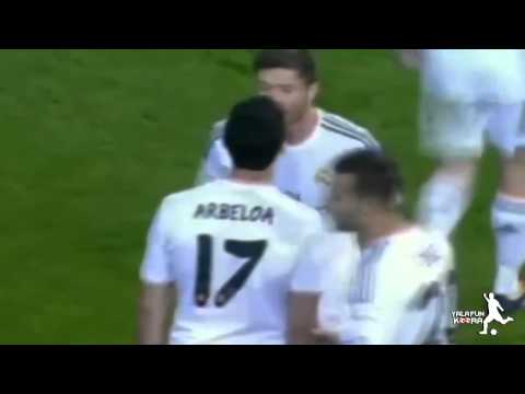 مشادة بين لاعبي ريال مدريد اربيلوا والونسو كادت أن تتطور لولا تدخل راموس 