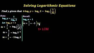How to Solve Logarithmic Equations with Different Bases | Full Step-by-Step KCSE Math Guide