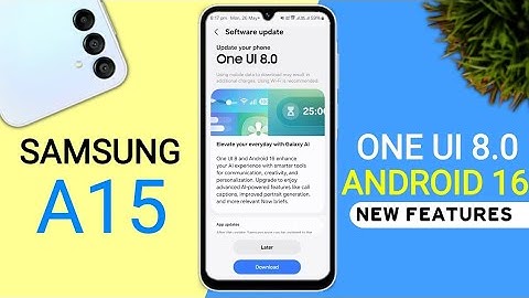 Samsung A15 5G One Ui 8.0 Official Update | 25+ Hidden Features | Android 16 Update