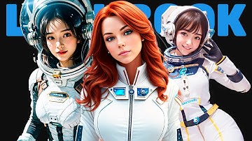 AI Lookbook | SPACESUIT GIRLS by AI ART