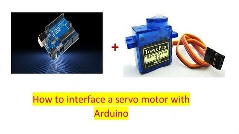 how to interface a servo motor with Arduino.