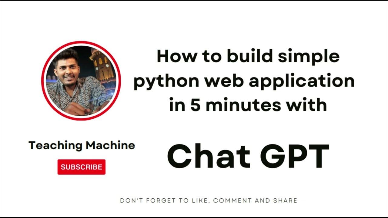 Build a Basic Python Web Application in 5 Minutes with Chat GPT ...