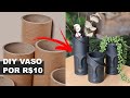 APRENDA FAZER VASO CABEÇA GASTANDO MENOS DE R$10 REAIS | REAPROVEITANDO TUBO DE PAPELÃO