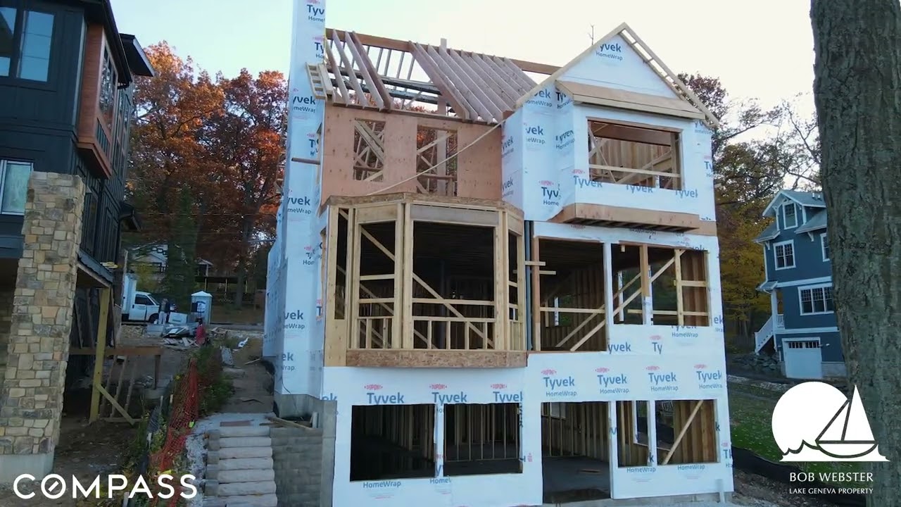 See how a Lakefront Home on Lake Geneva is built!