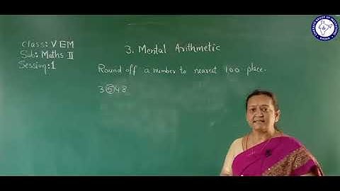 CLASS 5 (EM) | MATHS (PART-II) | MENTAL ARITHMETIC | SESSION 1
