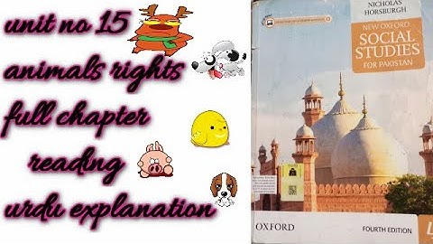 Class 4  Social Studies Chapter 15  Animals Rights reading +urdu explanation by educational tips