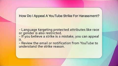 How Do I Appeal A YouTube Strike For Harassment? - Everyday-Networking