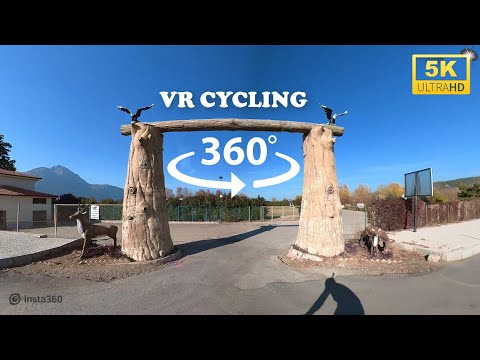 Virtual Cycling in VR 360 Video | 5K Bike Ride Video | Insta360 One X2