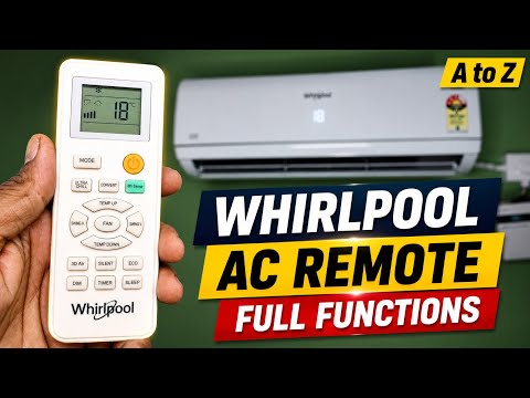 Whirlpool Ac Remote Control Functions | How To Use Whirlpool Ac Remote Control |