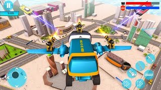 Flying Bus Transform - Bus Driving Simulator 2020 - Best Android Gameplay HD screenshot 3