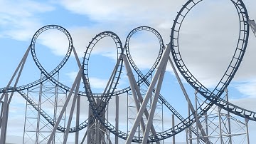 8 Inversion Arrow Dynamics Hyper Looping Coaster - Preview POV - NoLimits 2 Roller Coaster Simulator