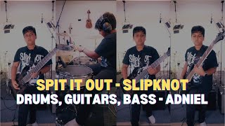 Spit it out - Slipknot Cover | Drums, Guitars and Bass by 10yr old