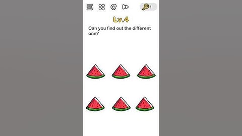 Brain Out level 4 Can you find out the different one?