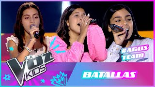 Mateo, Agustina y Josefina cantan &quot;Besos en guerra&quot; | Batallas | La Voz Kids Uruguay 2025