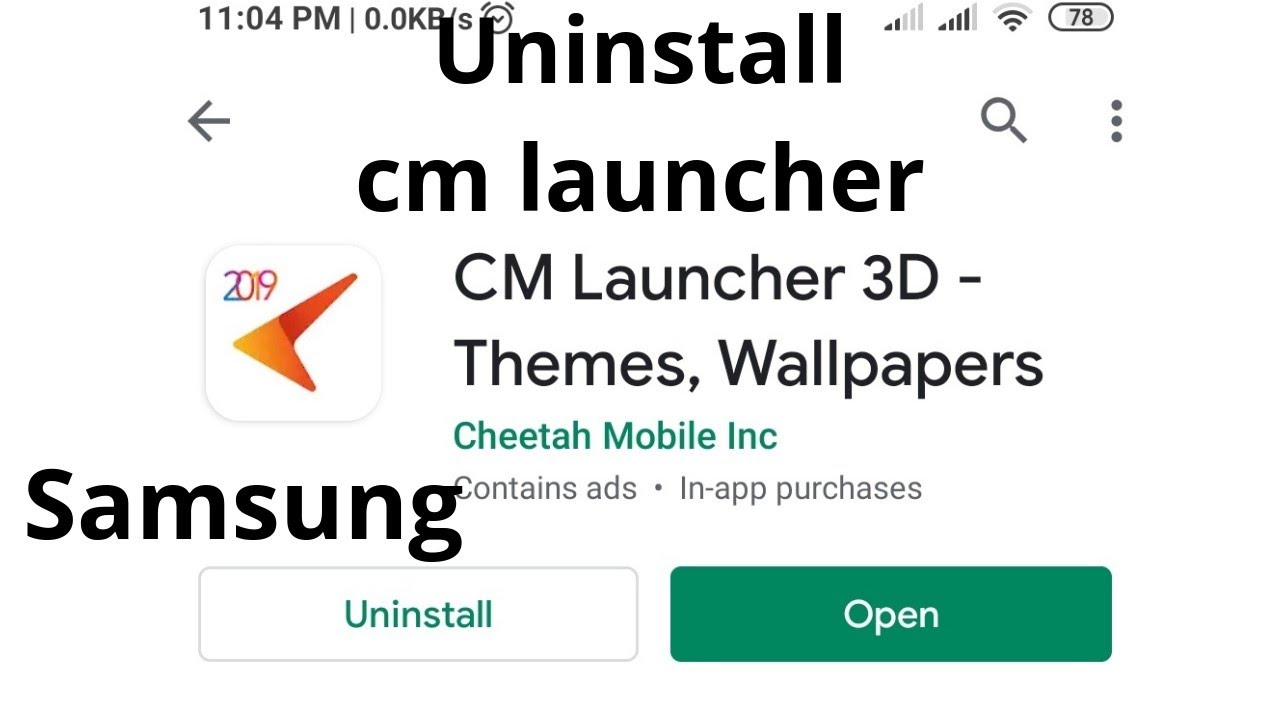 How To Get Rid Of Cm Launcher On Samsung